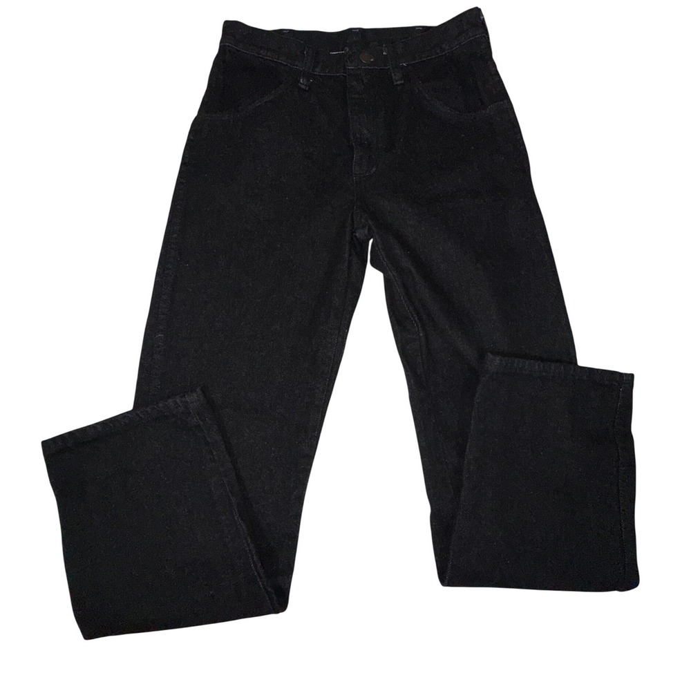 Rustler 87621BK Straight Leg Denim Jeans Mens 30x30 Black 100% Cotton